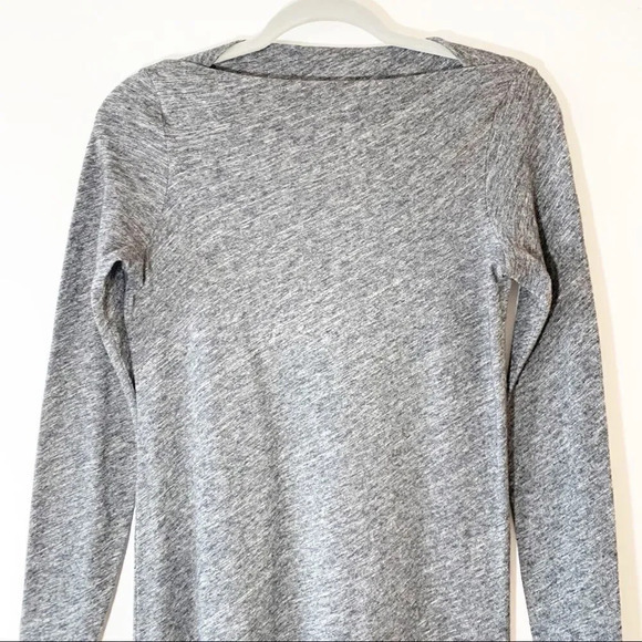 Eileen Fisher Dark Heather Gray Boatneck Sweater Dress Petite Small Wool Blend‎ - Picture 5 of 9